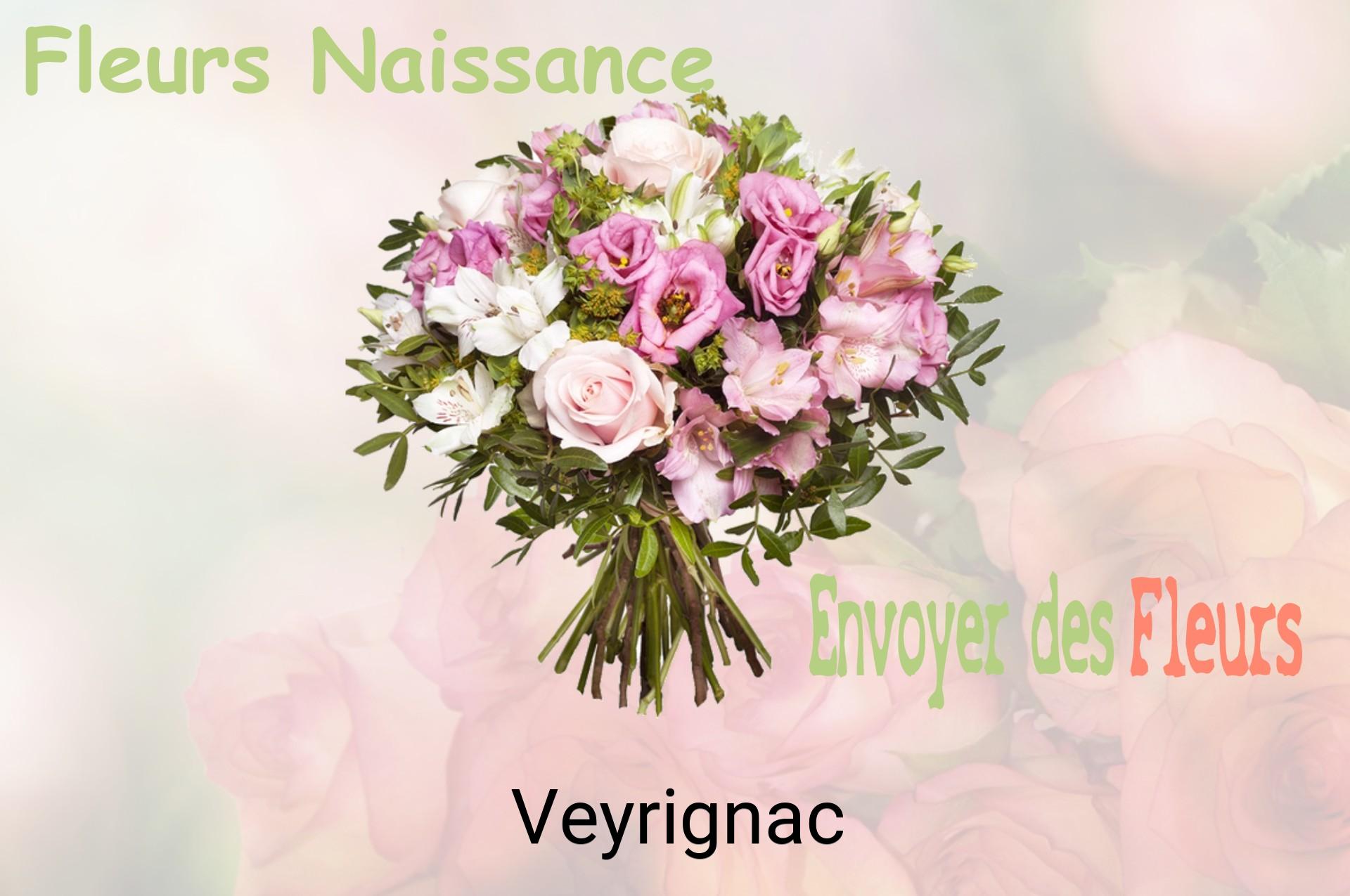 Bouquet de fleurs de naissance livré à Veyrignac