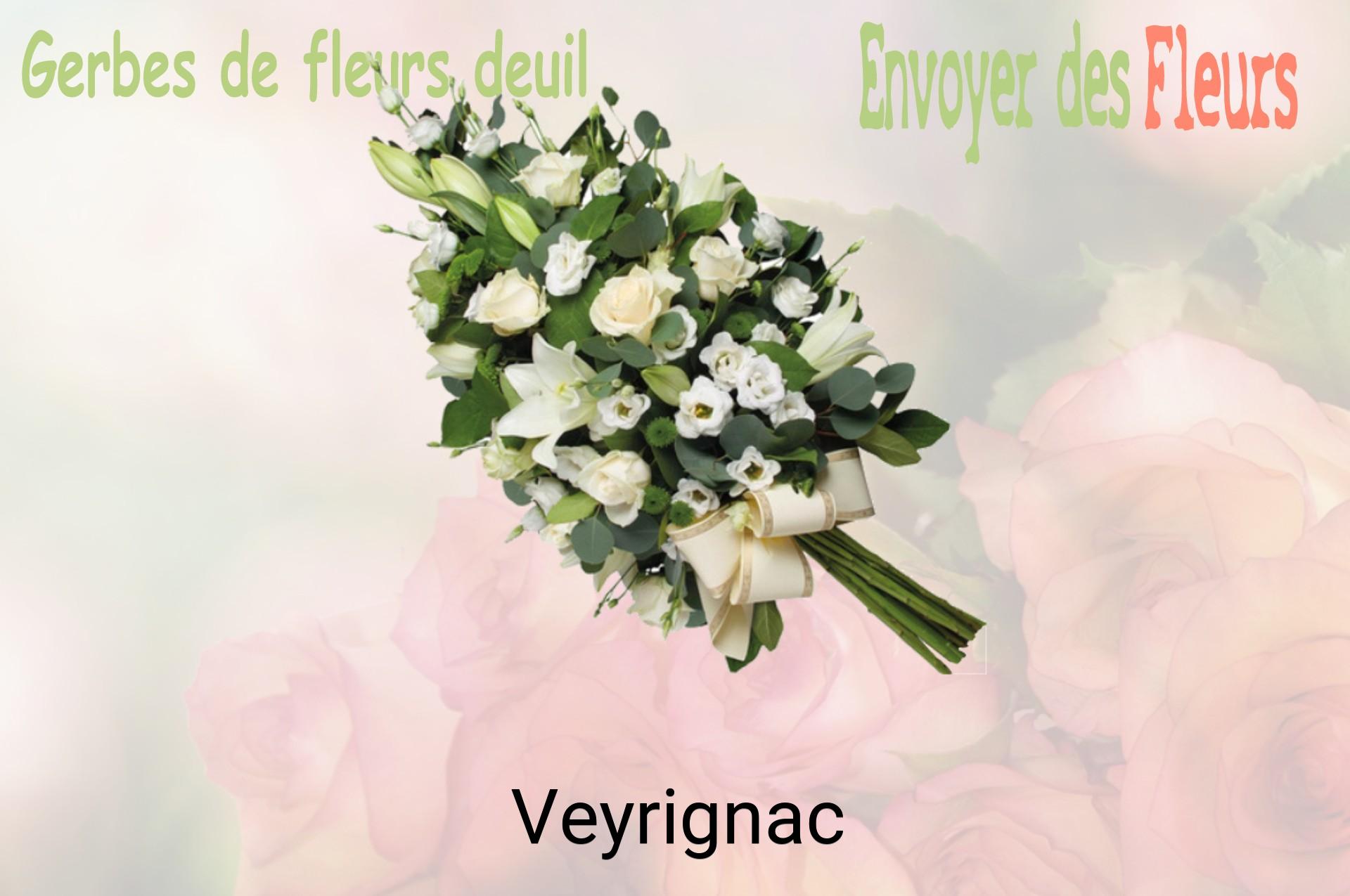 Gerbe de fleurs de deuil livrée à Veyrignac
